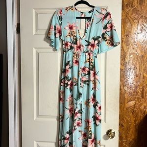Floral romper with short bottoms